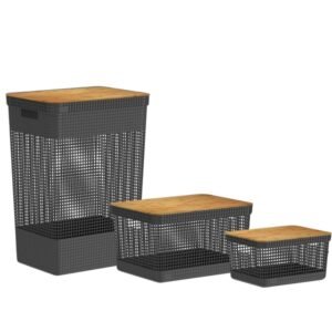 Kit de Cestos Organizadores para Banheiro